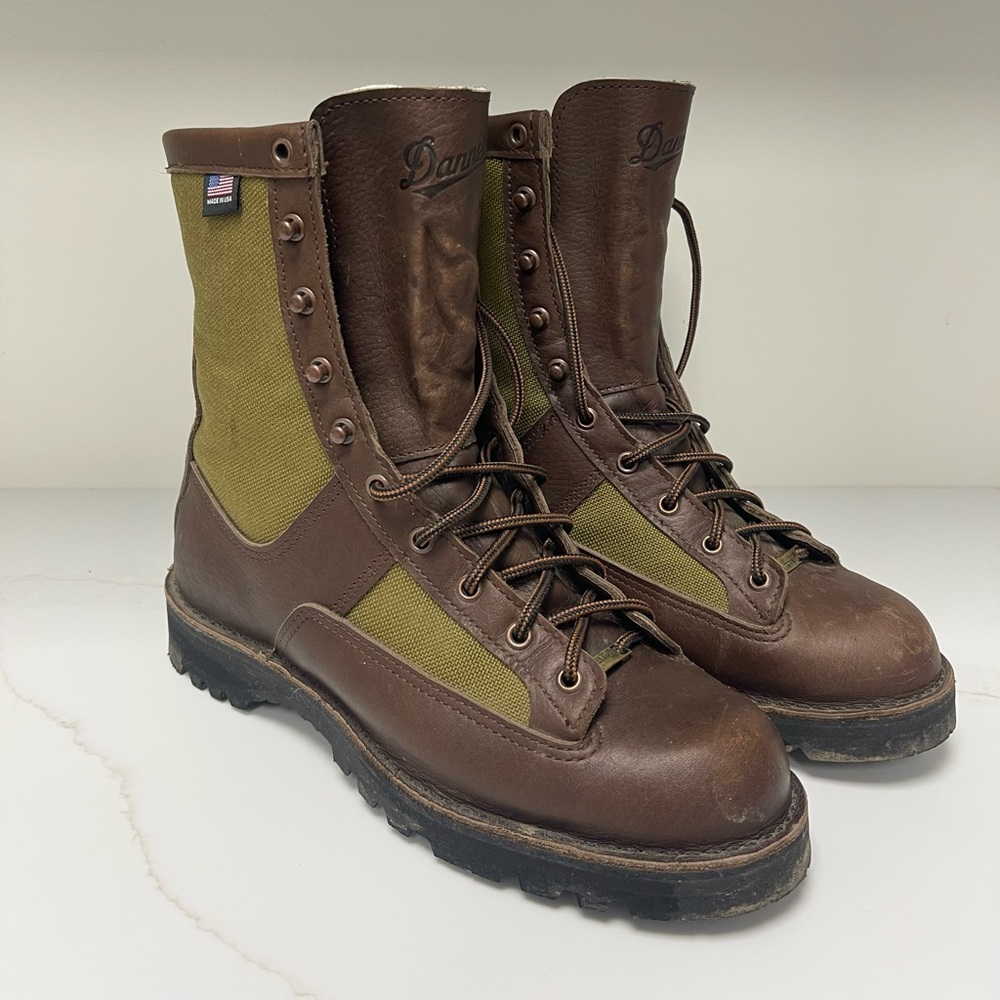 Danner Portland Oregon Made in USA Brown Leather Hunting Work Boots Size 10 Mens